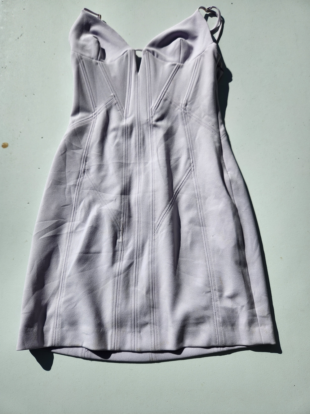 Zara Lilac Corset Bodycon Mini Dress Size S NWT 2993/332/655 - Picture 7 of 13